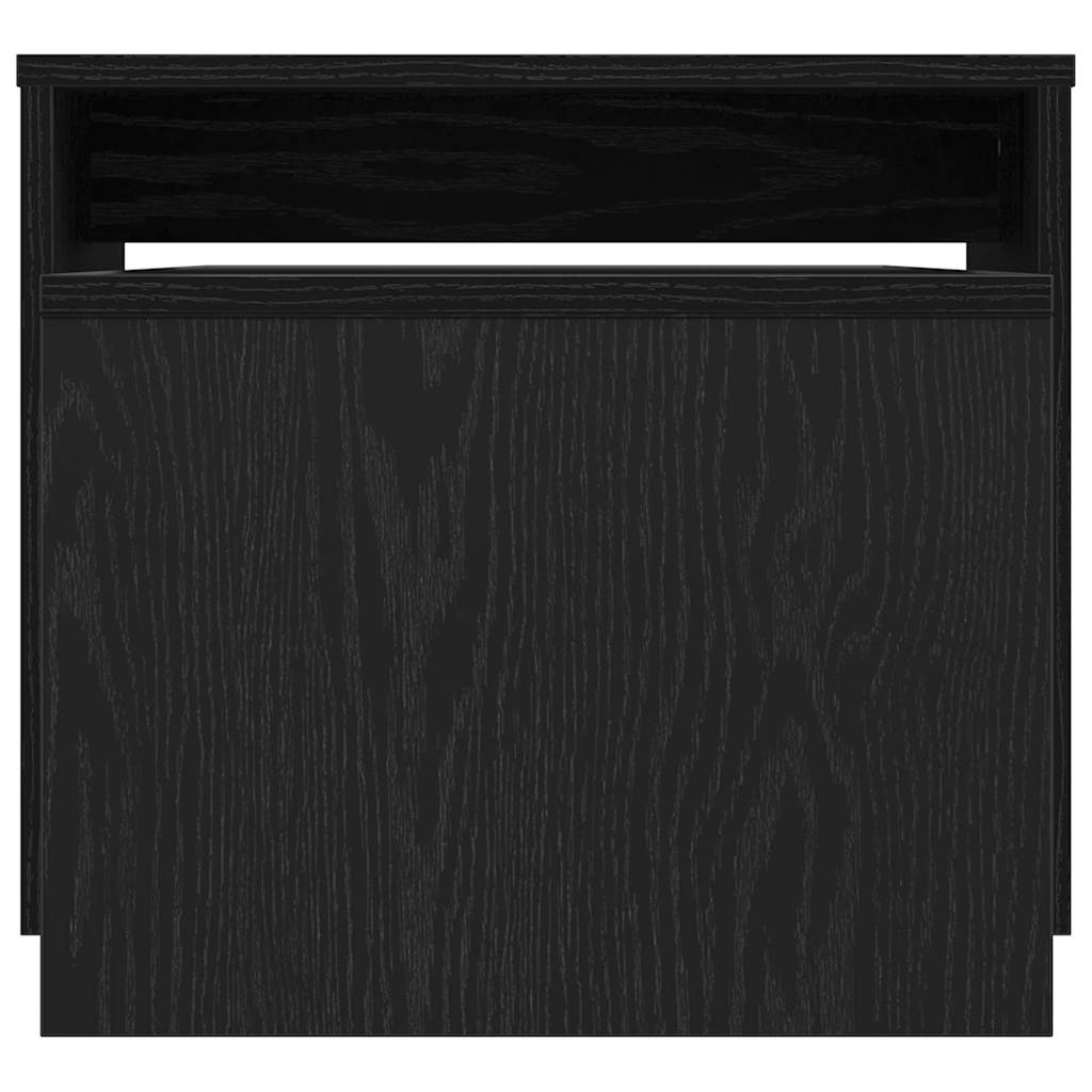 Tables gigognes Chêne noir 100 x 48 x 40 cm Bois d'ingénierie - XIOS