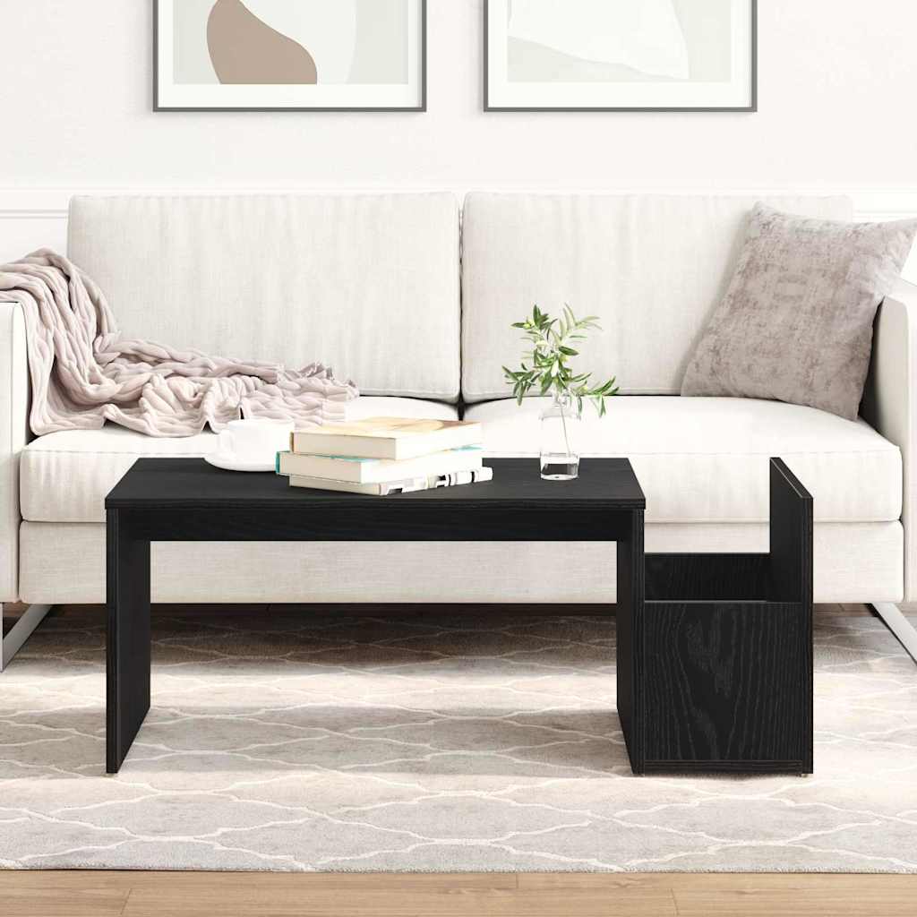 Table basse Chêne noir 90 x 45 x 35 cm Bois d'ingénierie - XIOS