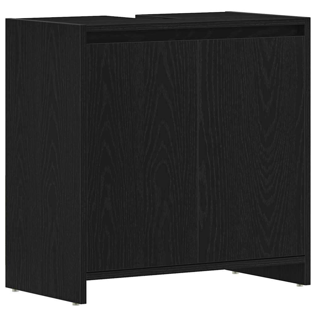 Armoire de bain chêne noir 60x33x60 cm bois d'ingénierie Ensembles de mobilier pour salles de bains vidaXL