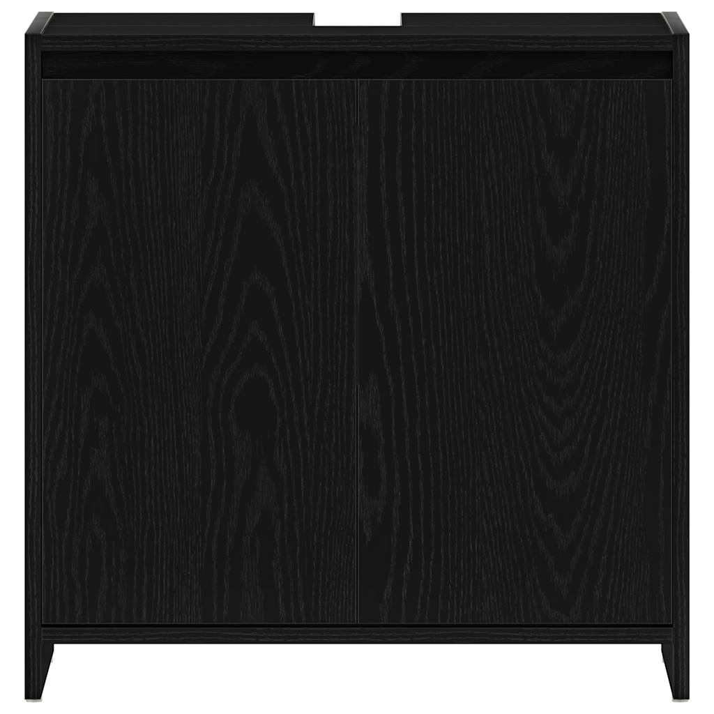 Armoire de bain chêne noir 60x33x60 cm bois d'ingénierie Ensembles de mobilier pour salles de bains vidaXL