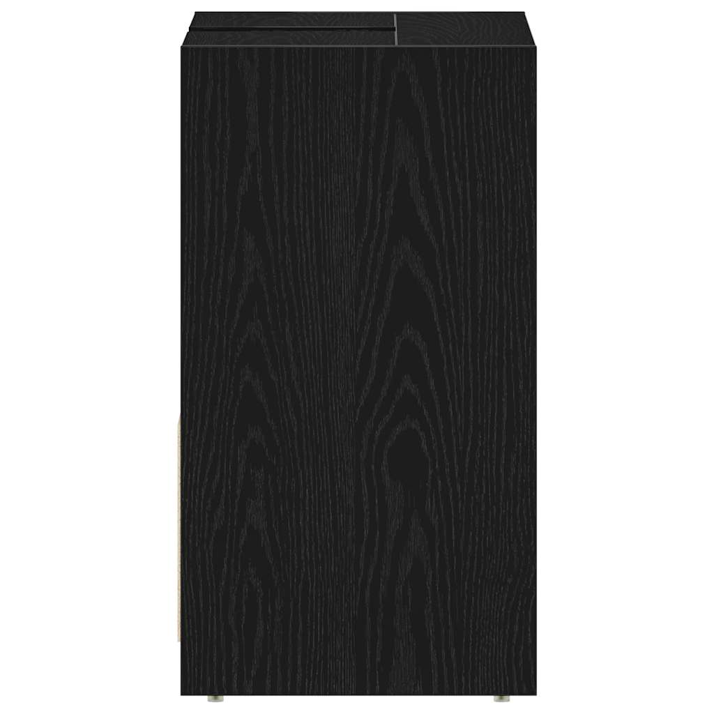 Armoire de bain chêne noir 60x33x60 cm bois d'ingénierie Ensembles de mobilier pour salles de bains vidaXL