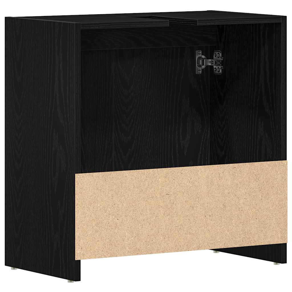 Armoire de bain chêne noir 60x33x60 cm bois d'ingénierie Ensembles de mobilier pour salles de bains vidaXL