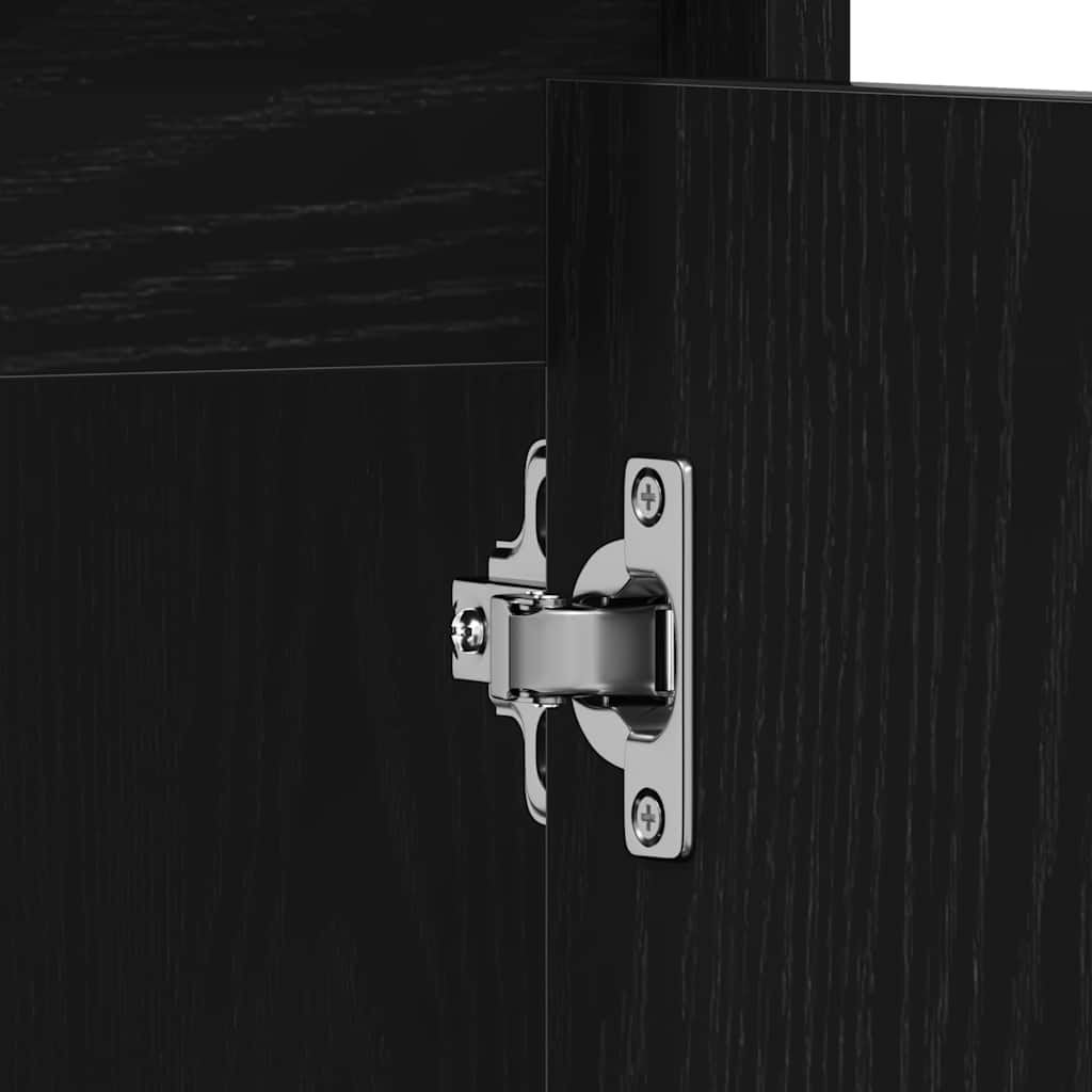 Armoire de bain chêne noir 60x33x60 cm bois d'ingénierie Ensembles de mobilier pour salles de bains vidaXL