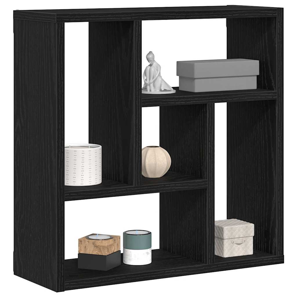 Étagère murale chêne noir 45x16x45 cm bois d'ingénierie - XIOS