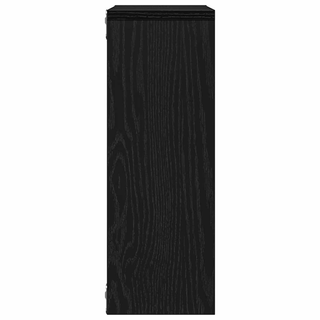 Étagère murale chêne noir 45x16x45 cm bois d'ingénierie - XIOS