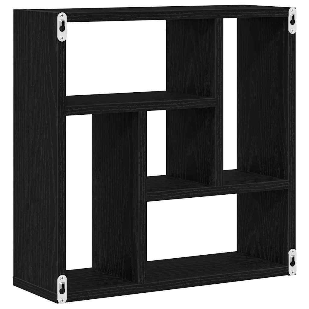 Étagère murale chêne noir 45x16x45 cm bois d'ingénierie - XIOS
