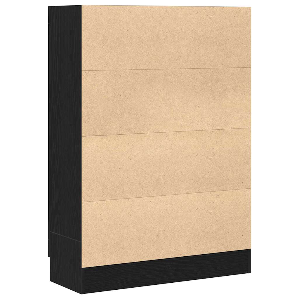 Meuble de Bibliothèque Chêne noir 82.5 x 30.5 x 115 cm - XIOS