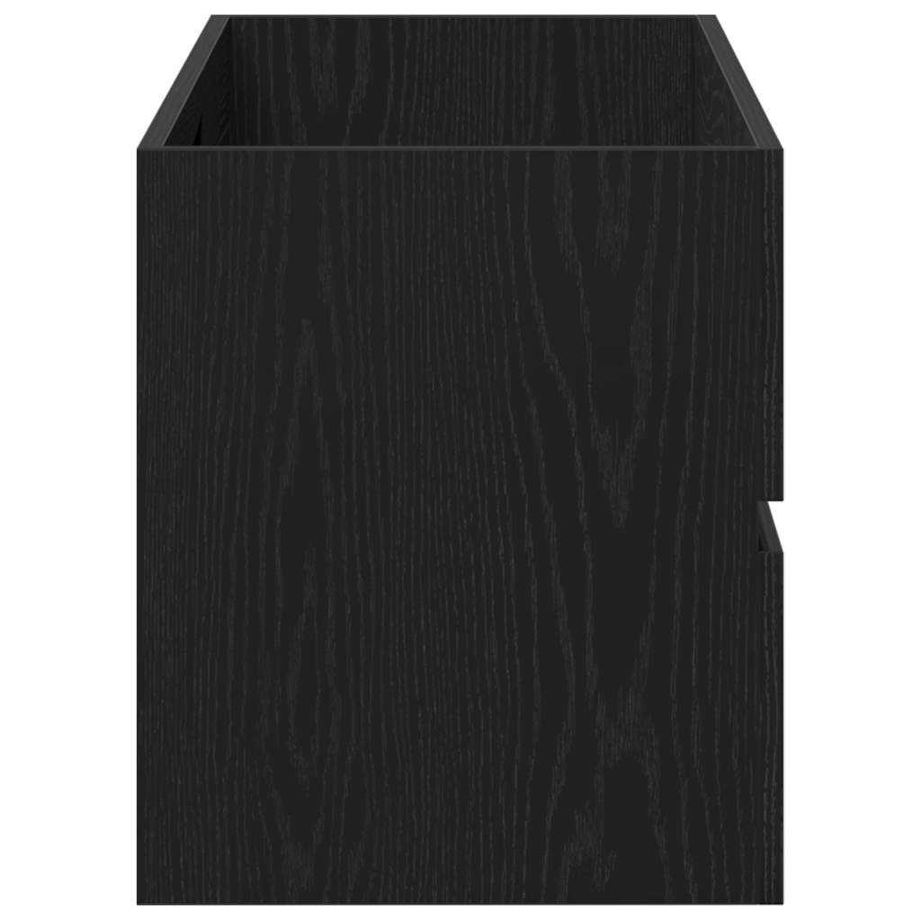 Armoire d'évier chêne noir 100x38,5x45 cm bois d'ingénierie Ensembles de mobilier pour salles de bains vidaXL
