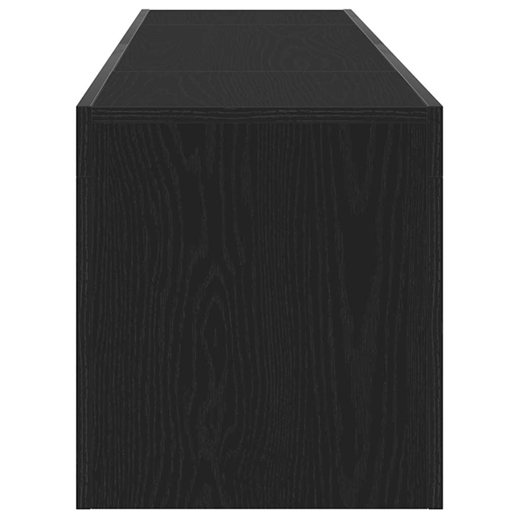 Meuble TV 120 x 35 x 40 cm Chêne noir Bois d'ingénierie - XIOS