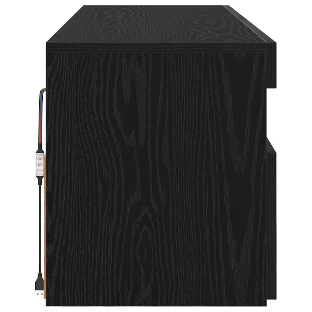 Meuble TV 2 pcs Noir 60 x 35 x 40 cm Bois d'ingénierie - XIOS