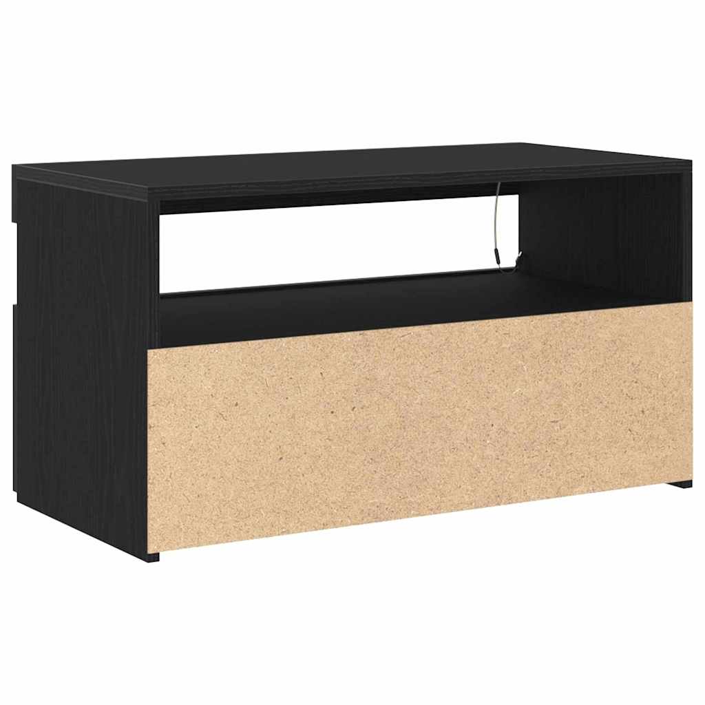 Meuble TV 2 pcs Noir 75 x 35 x 40 cm Bois d'ingénierie - XIOS