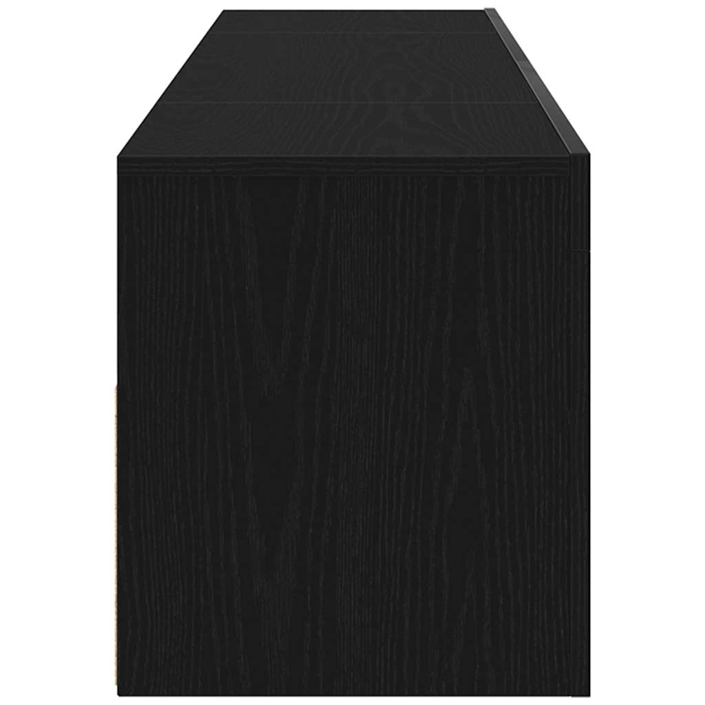 Meuble TV Chêne noir 120 x 35 x 40 cm Bois d'ingénierie - XIOS