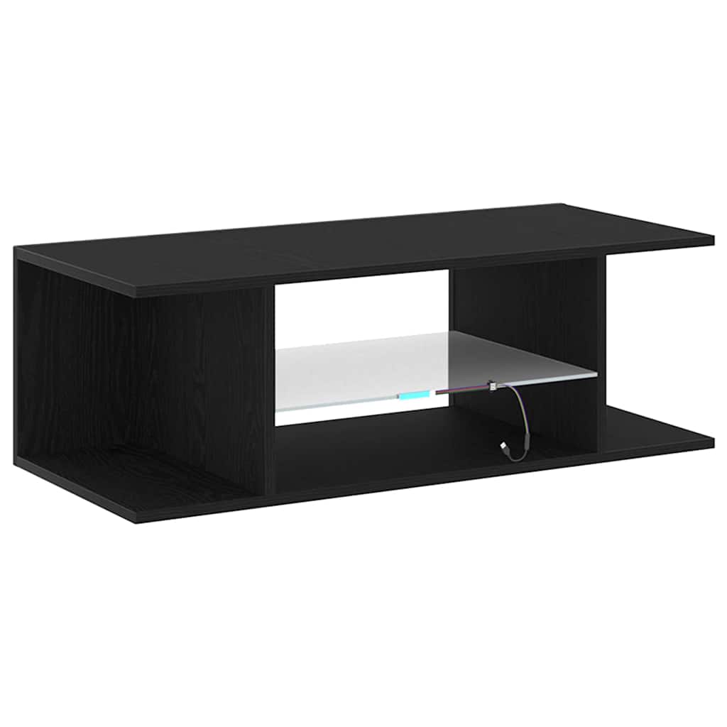 Meuble TV Noir 90 x 39 x 30 cm Bois d'ingénierie - XIOS