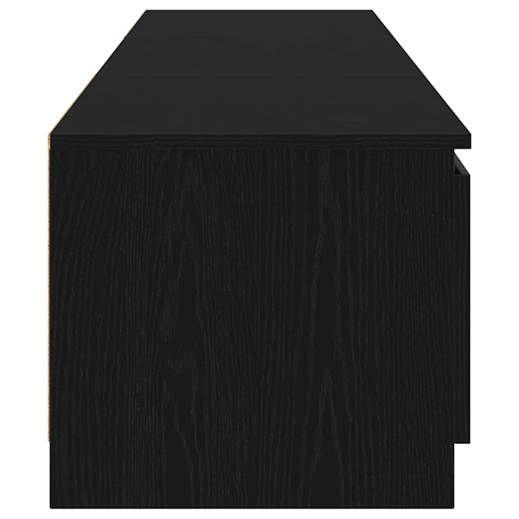 Meuble TV Chêne noir 140 x 38,5 x 36 cm Bois d'ingénierie - XIOS