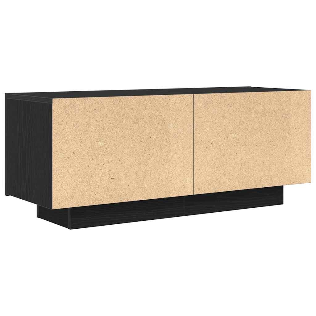 Meuble TV Noir 100 x 35 x 40 cm Bois d'ingénierie - XIOS