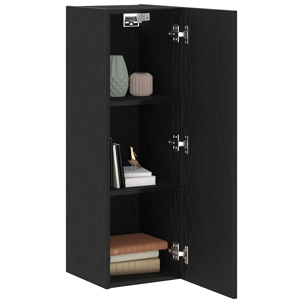 Cabinet TV mural 2 pcs Chêne noir 30,5 x 30 x 90 cm - XIOS