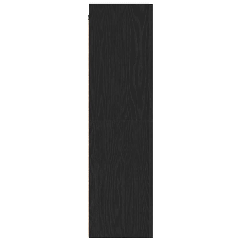 Cabinet TV mural Montage mural Chêne noir 30.5 x 30 x 110 cm - XIOS