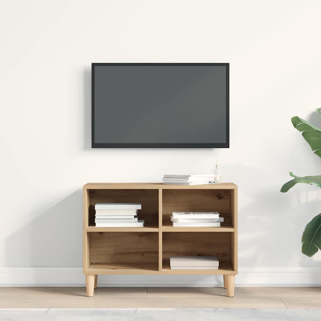 Meuble TV Marron 69.5 x 30 x 50 cm Bois d'ingénierie - XIOS