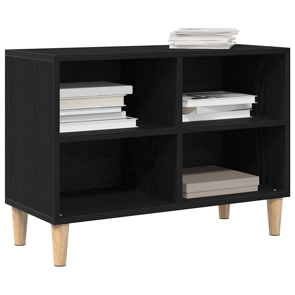 Meuble TV Noir 69.5 x 30 x 50 cm Bois d'ingénierie - XIOS