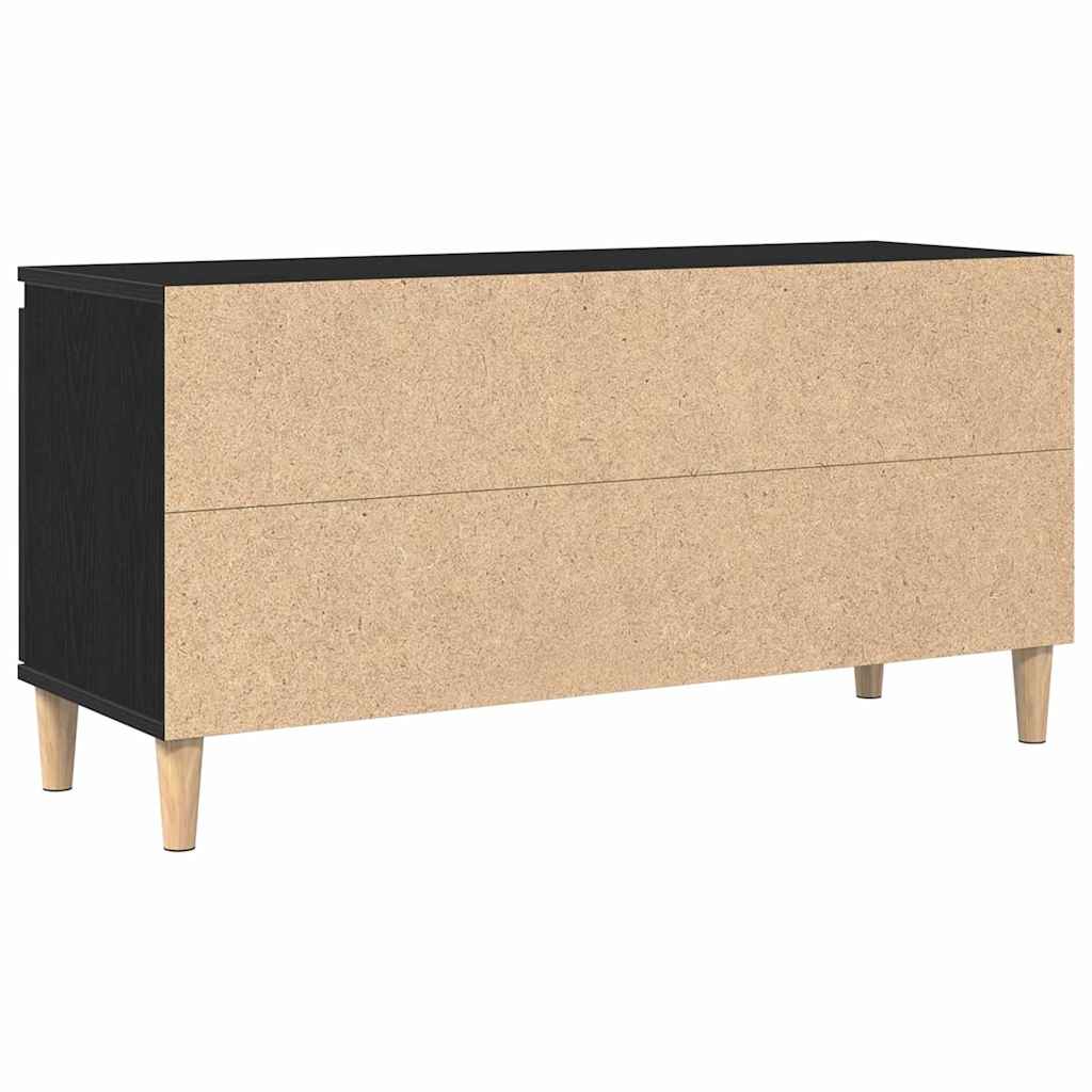 Meuble TV Noir 102 x 35 x 50 cm Bois d'ingénierie - XIOS