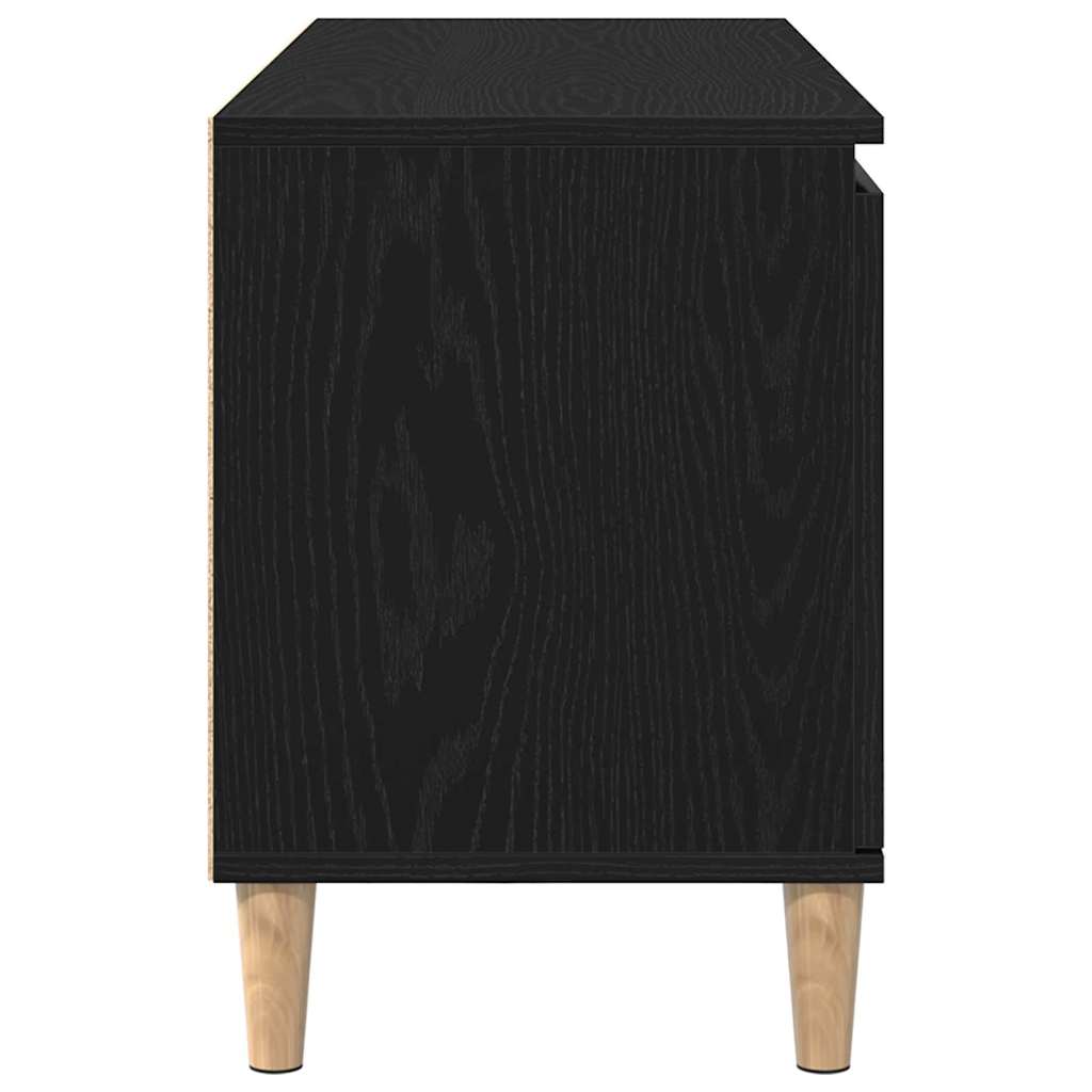 Meuble TV Noir 102 x 35 x 50 cm Bois d'ingénierie - XIOS