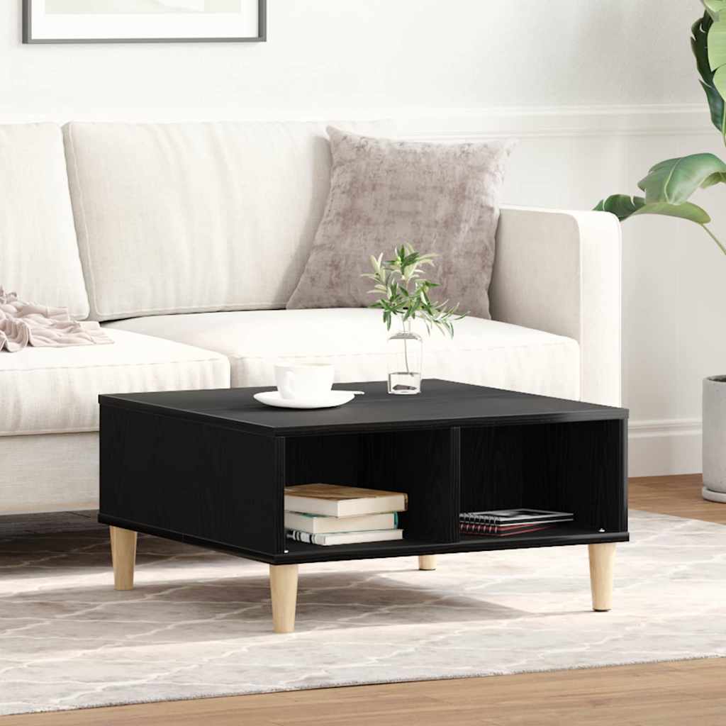 Table basse Chêne noir 60 x 60 x 30 cm Bois d'ingénierie - XIOS