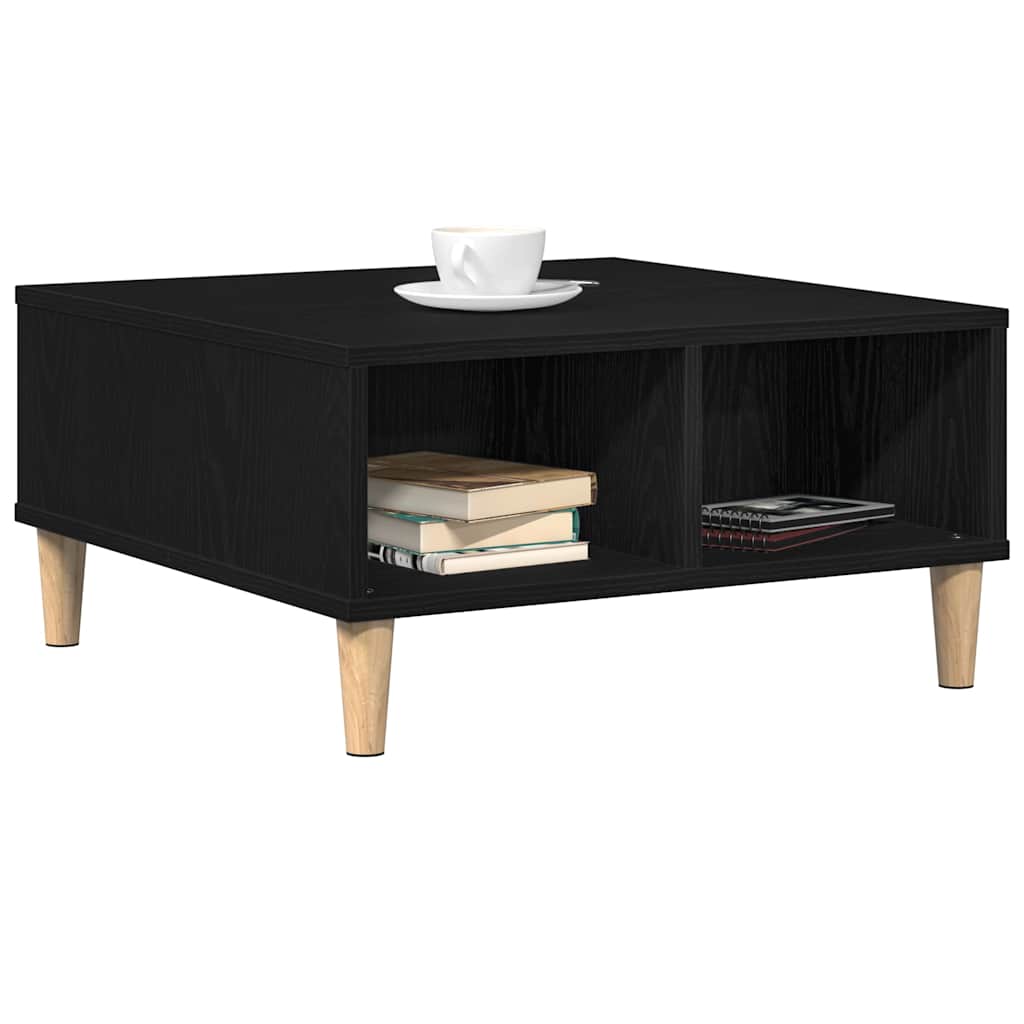 Table basse Chêne noir 60 x 60 x 30 cm Bois d'ingénierie - XIOS
