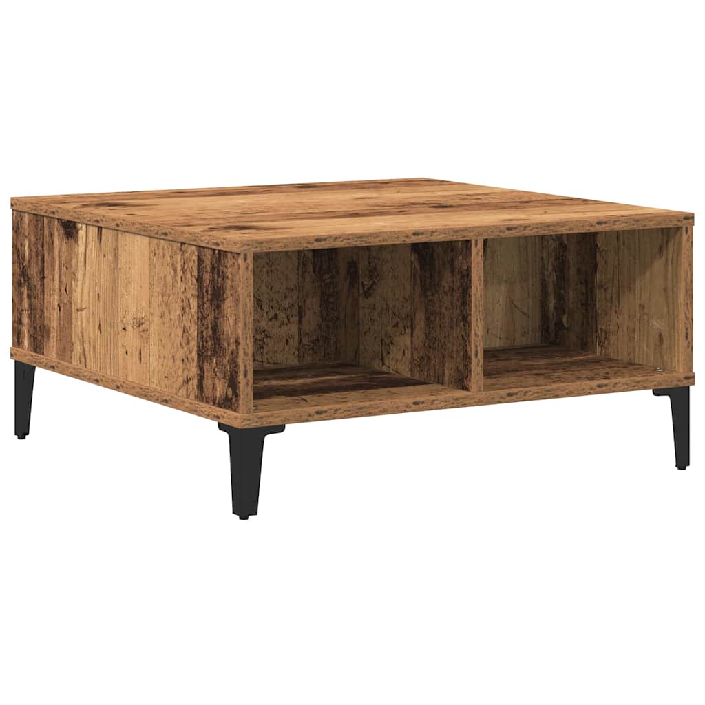 Table basse Bois ancien 60 x 60 x 30 cm Bois d'ingénierie - XIOS