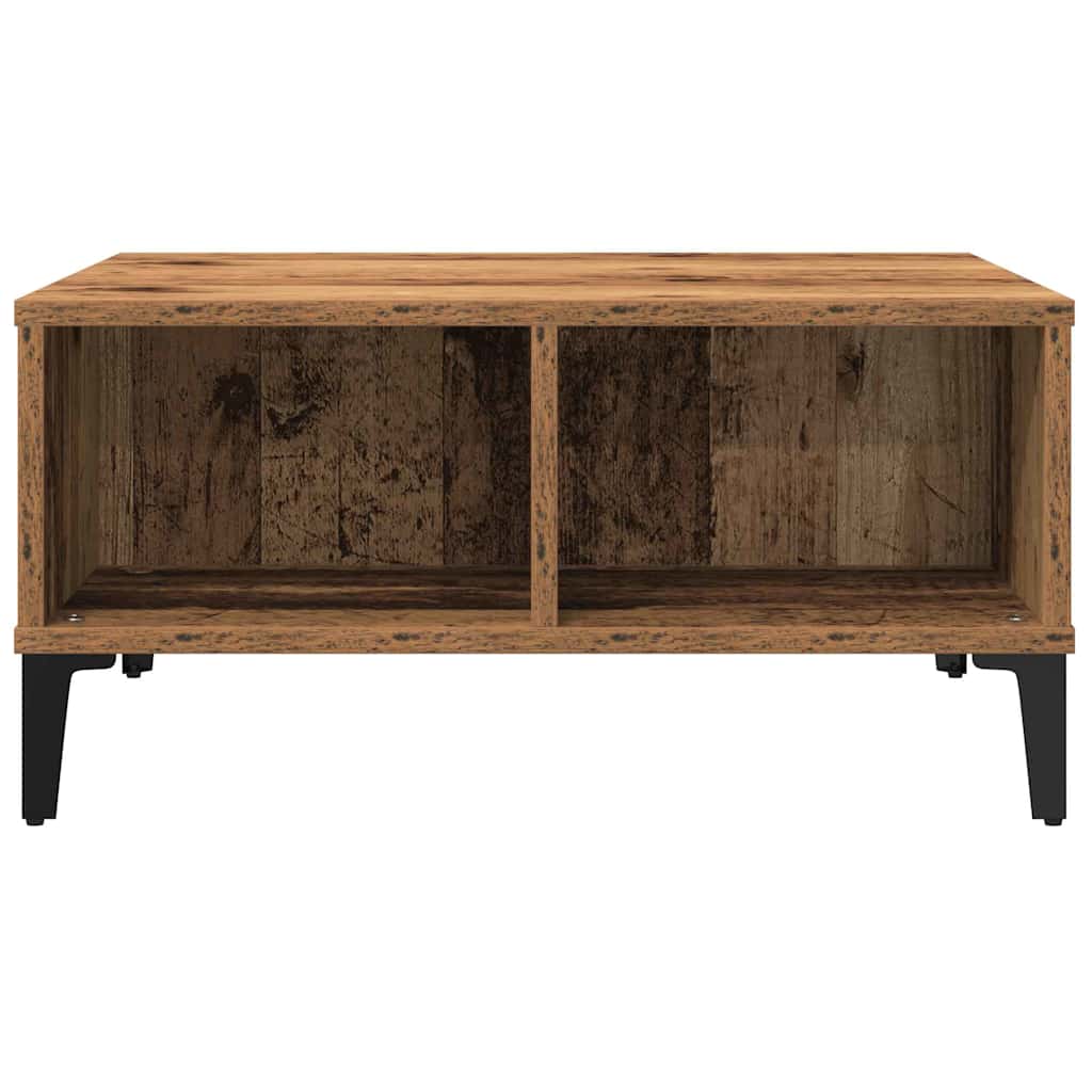 Table basse Bois ancien 60 x 60 x 30 cm Bois d'ingénierie - XIOS