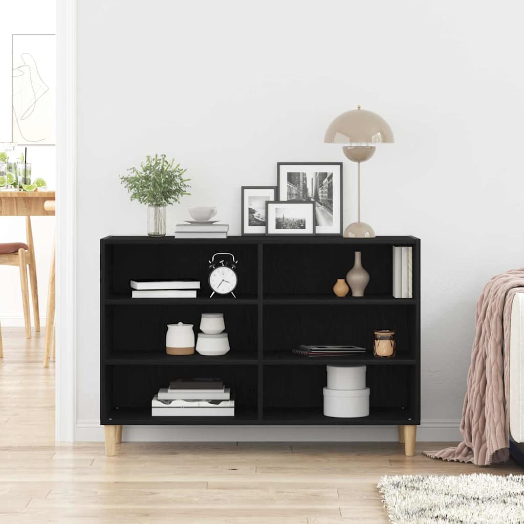 Buffet vidaXL Chêne noir Chêne massif 103.5 x 35 x 70 cm Buffet