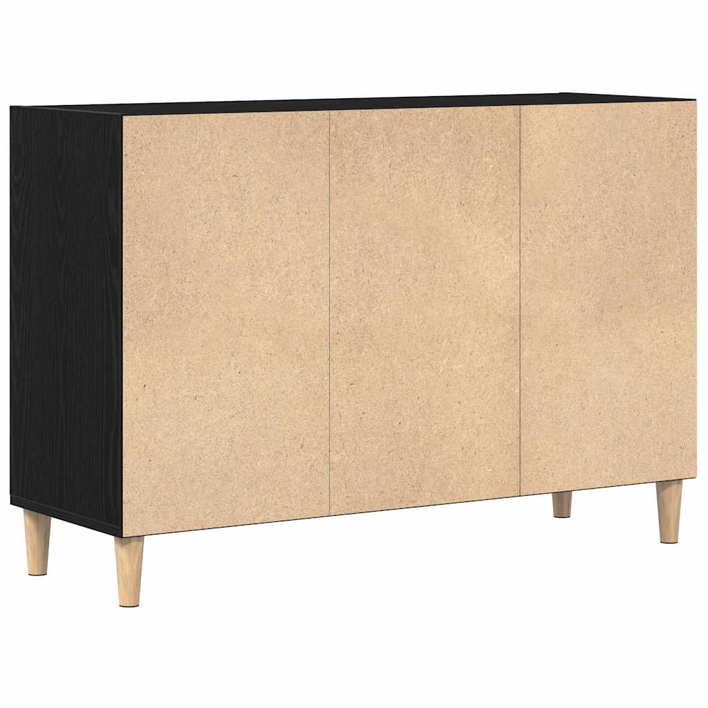 Buffet vidaXL Chêne noir Chêne massif 103.5 x 35 x 70 cm Buffet