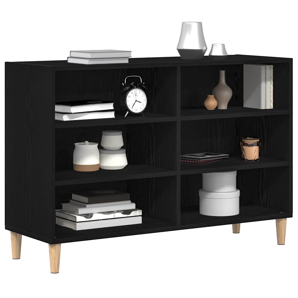 Buffet vidaXL Chêne noir Chêne massif 103.5 x 35 x 70 cm Buffet