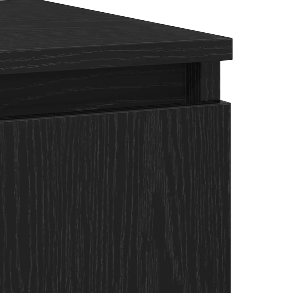 Buffet avec tiroir Noir 104 x 35 x 70 cm Bois d'ingénierie - XIOS