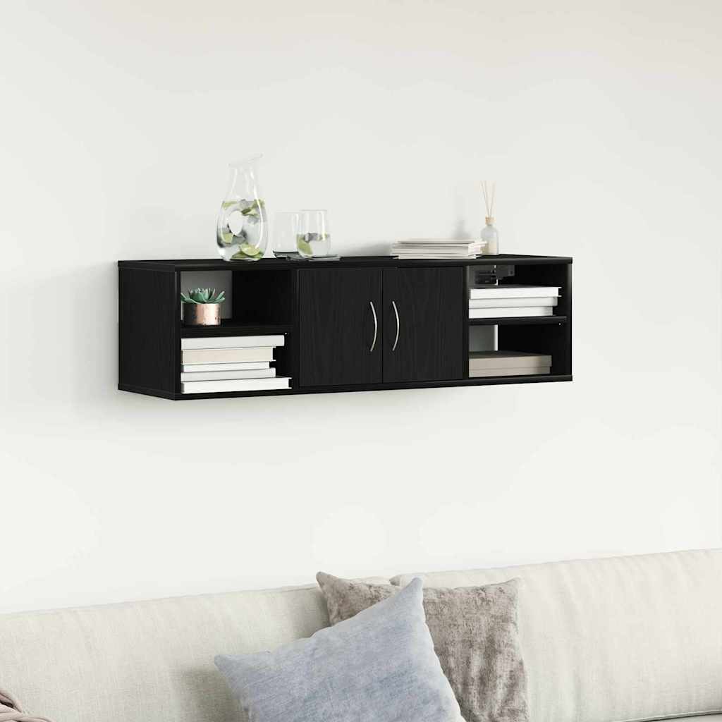 Étagère Murale Chêne noir 140 x 41 x 75 cm Bois d'ingénierie - XIOS