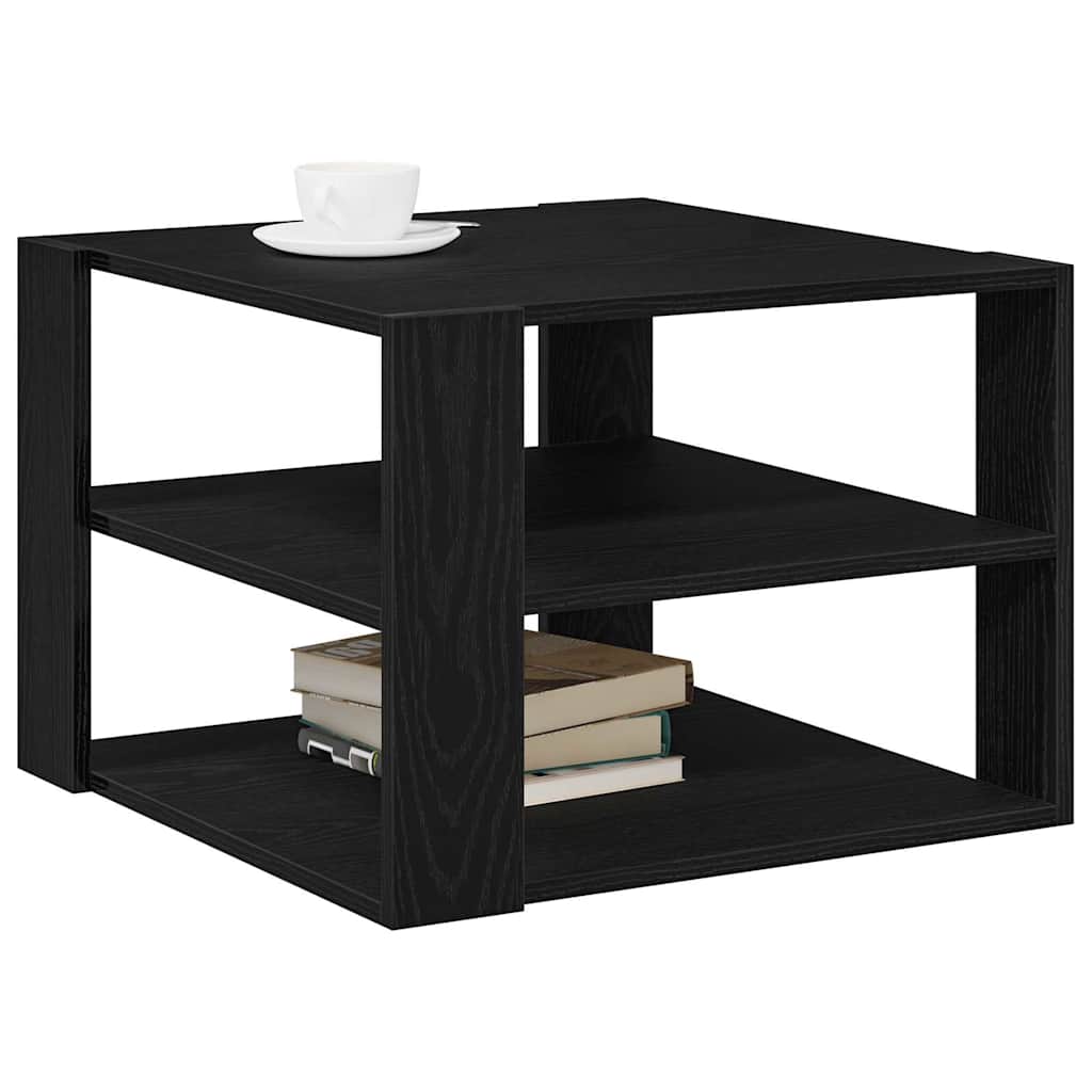 Table Basse Chêne noir 59,5 x 59,5 x 40 cm Bois d'ingénierie - XIOS