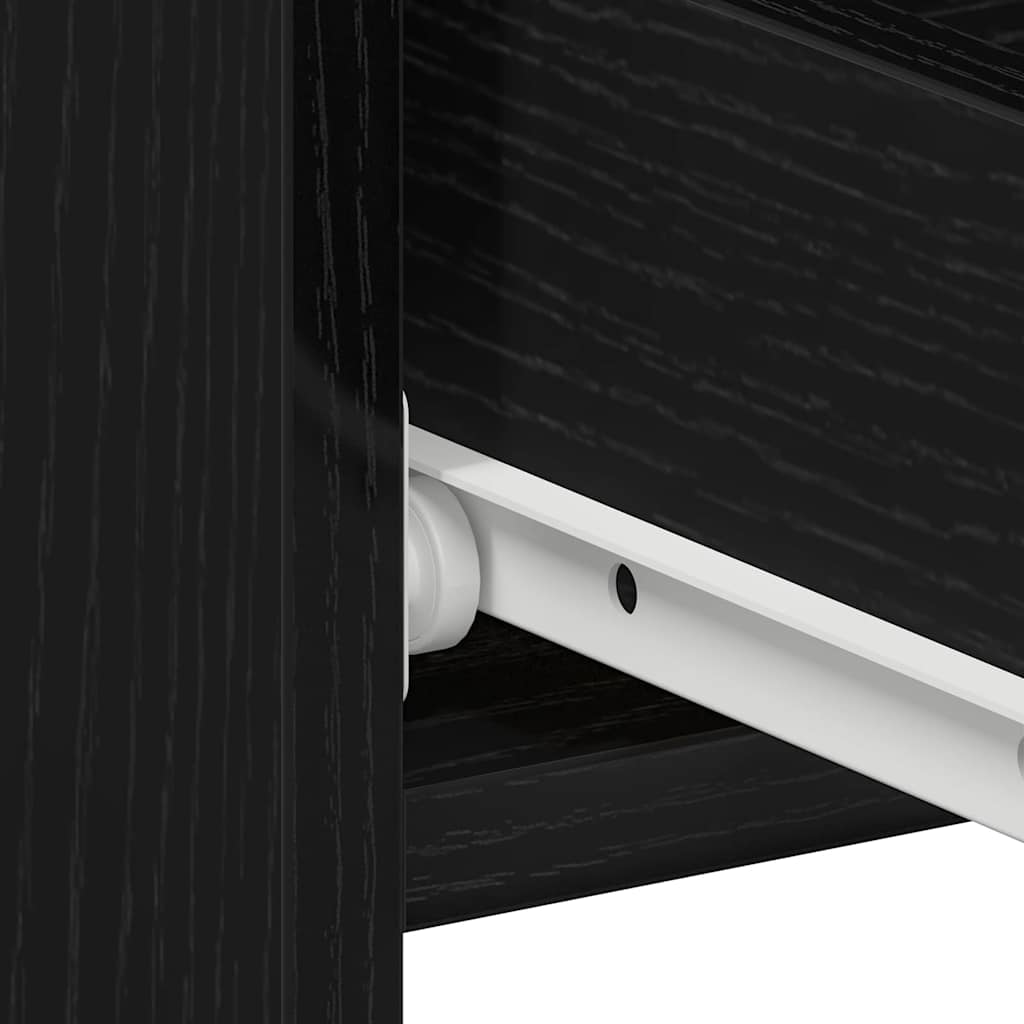 Cabinet de chevet avec tiroir Chêne noir 40 x 35 x 62,5 cm