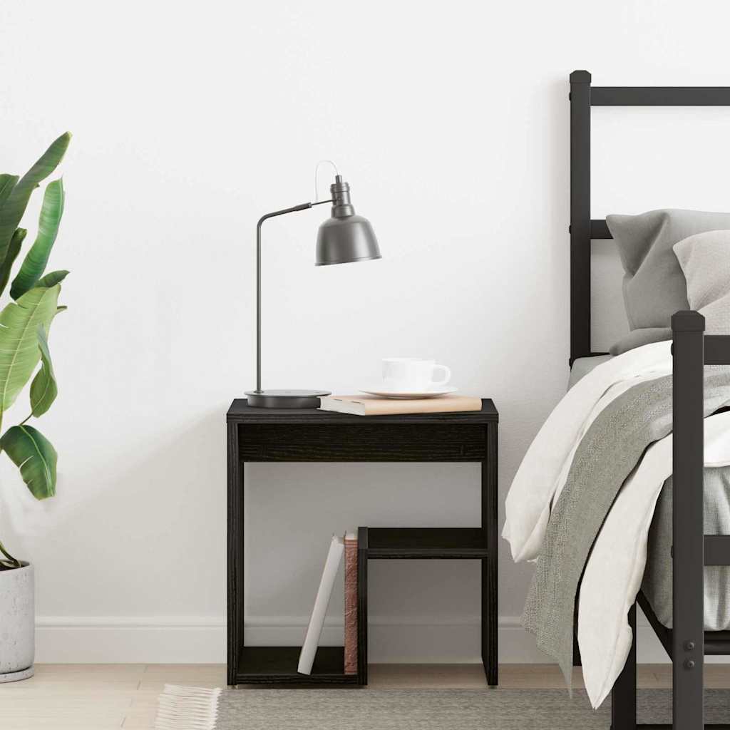 Cabinet de chevet Chêne noir 40 x 30 x 40 cm Bois d'ingénierie