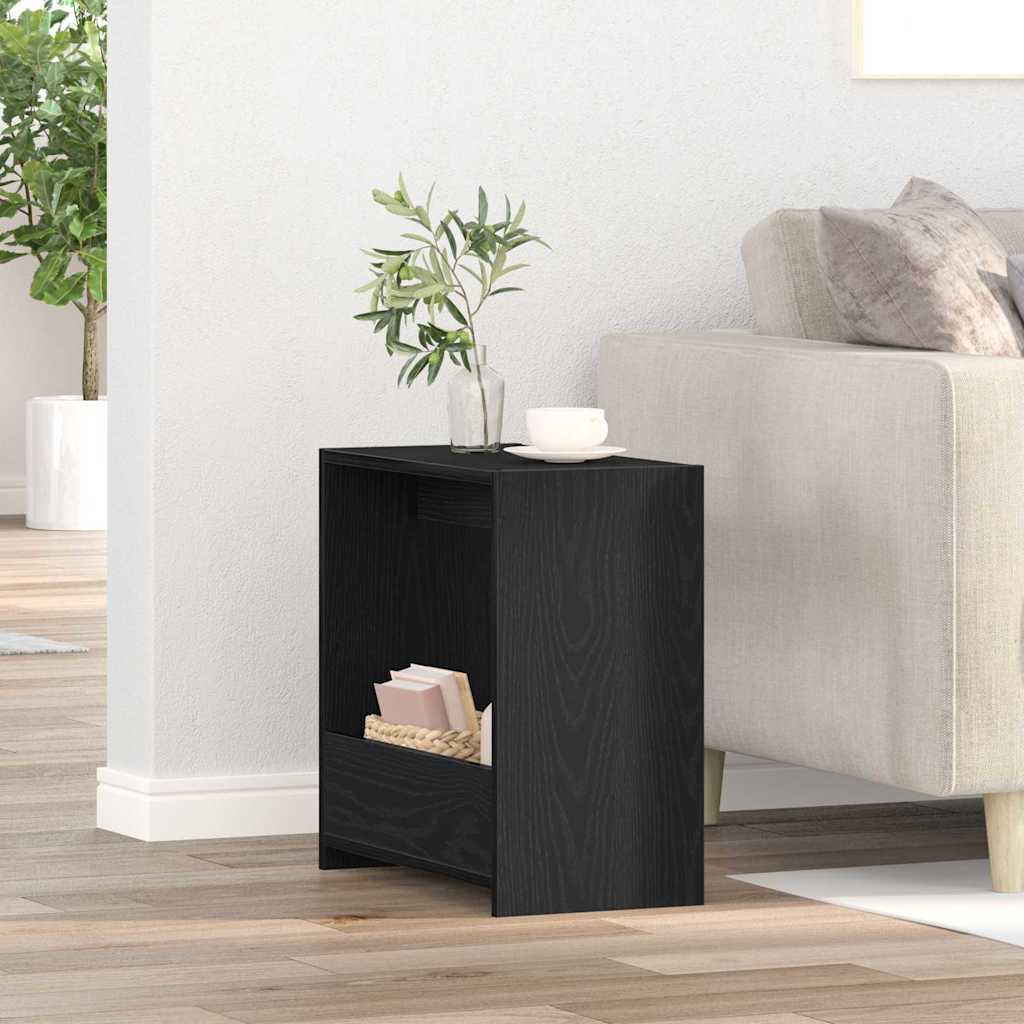 Table d'appoint Chêne noir 50 x 26 x 50 cm Bois d'ingénierie - XIOS