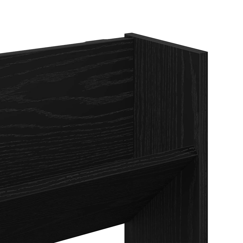 Cabinet à chaussures mural 2 pcs Chêne noir 80 x 18 x 90 cm - XIOS