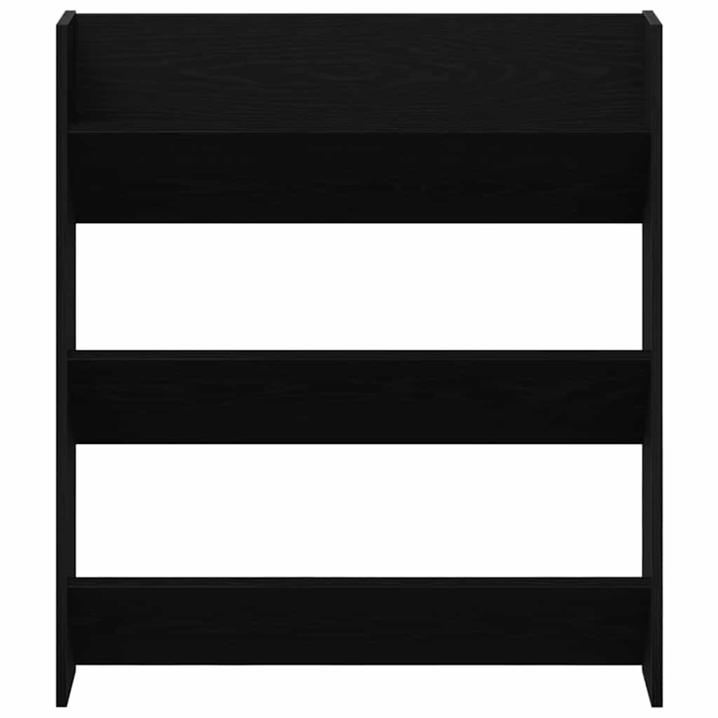 Cabinet à chaussures mural 2 pcs Chêne noir 80 x 18 x 90 cm - XIOS