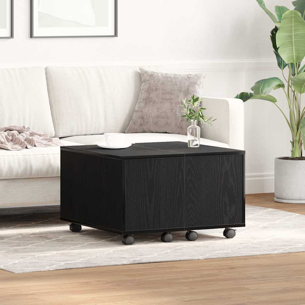 Table basse Chêne noir 60 x 60 x 38 cm Bois d'ingénierie - XIOS