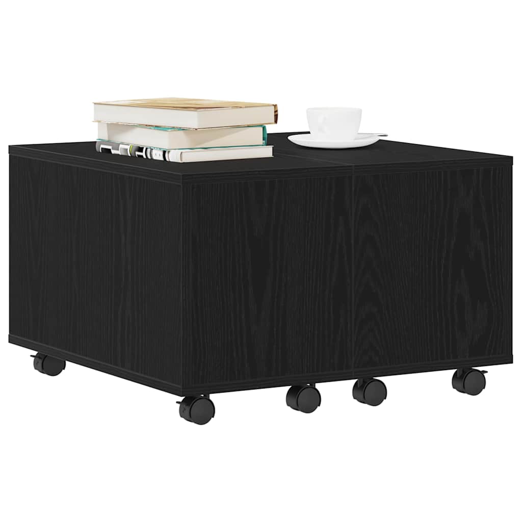 Table basse Chêne noir 60 x 60 x 38 cm Bois d'ingénierie - XIOS