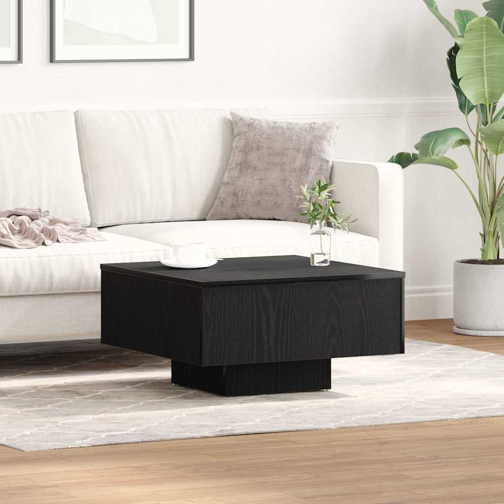 Table basse Chêne noir 60 x 60 x 31,5 cm Bois d'ingénierie - XIOS