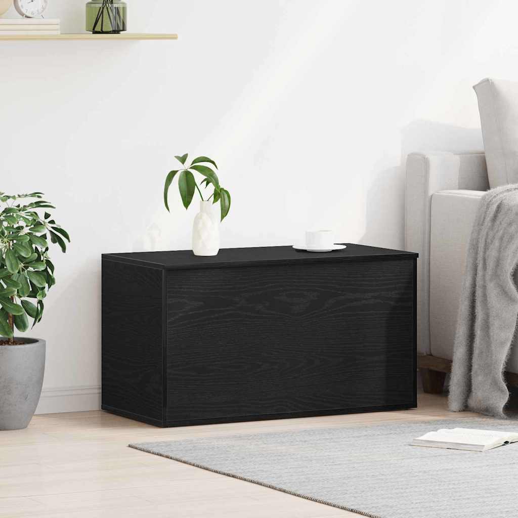 Boîte de Rangement Chêne noir 84 x 42 x 46 cm Bois d'ingénierie - XIOS