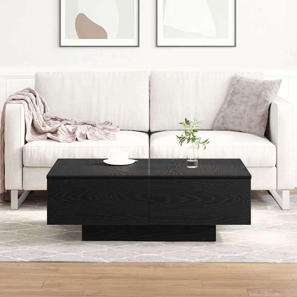Table basse Chêne noir 90 x 60 x 31 cm Bois d'ingénierie - XIOS