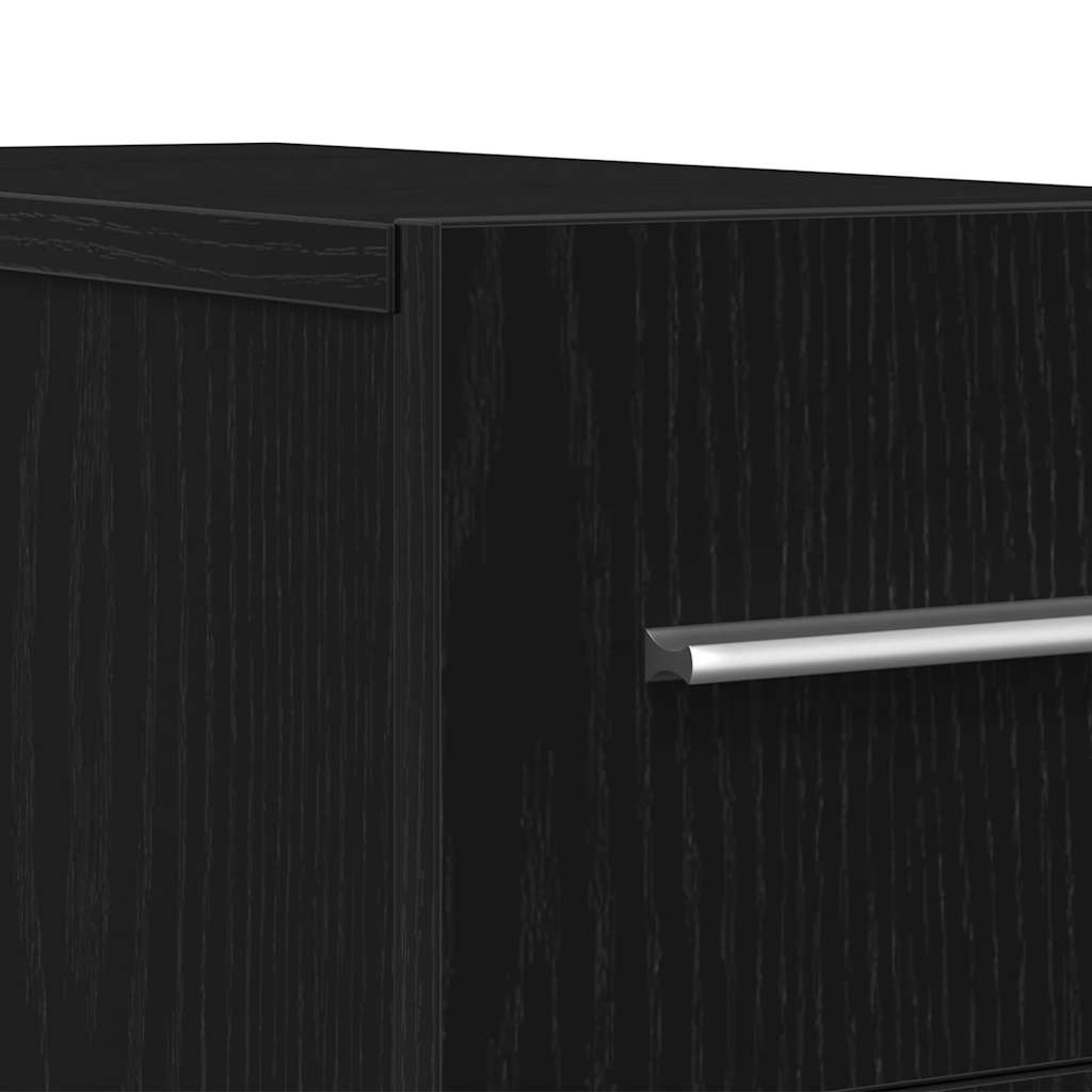 Meuble de pharmacie vidaXL en chêne noir 20x45,5x60 cm en bois d'ingénierie