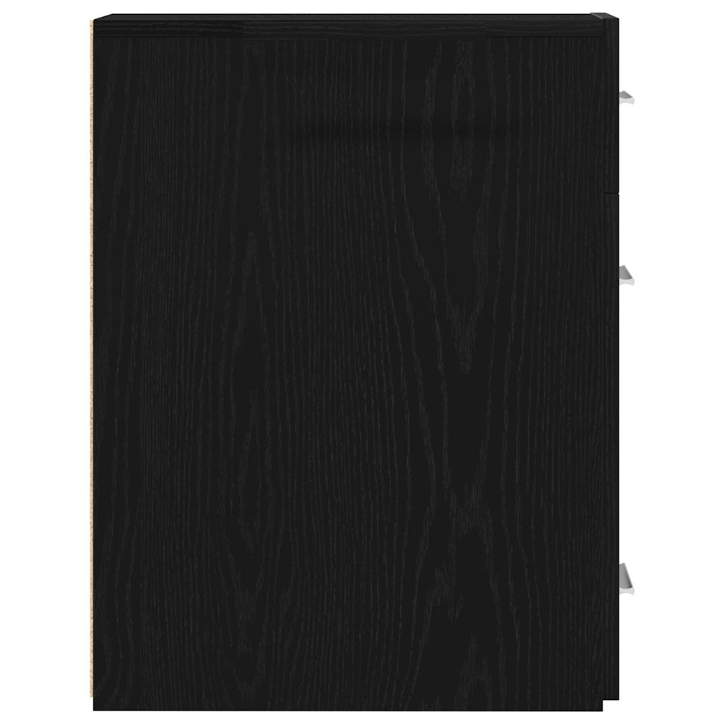 Meuble de pharmacie vidaXL en chêne noir 20x45,5x60 cm en bois d'ingénierie