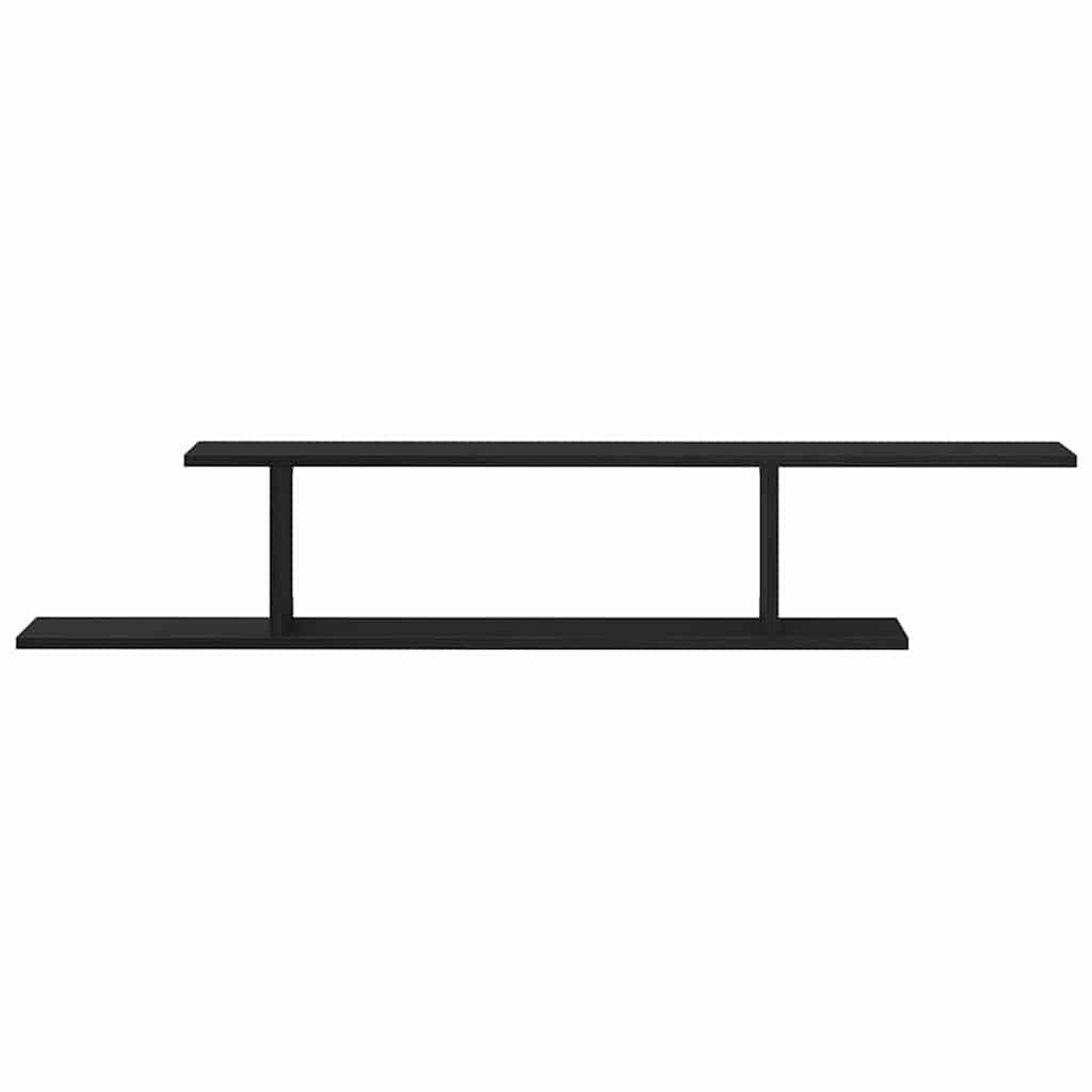 Étagère TV murale Chêne noir 125 x 18 x 23 cm Bois d'ingénierie - XIOS