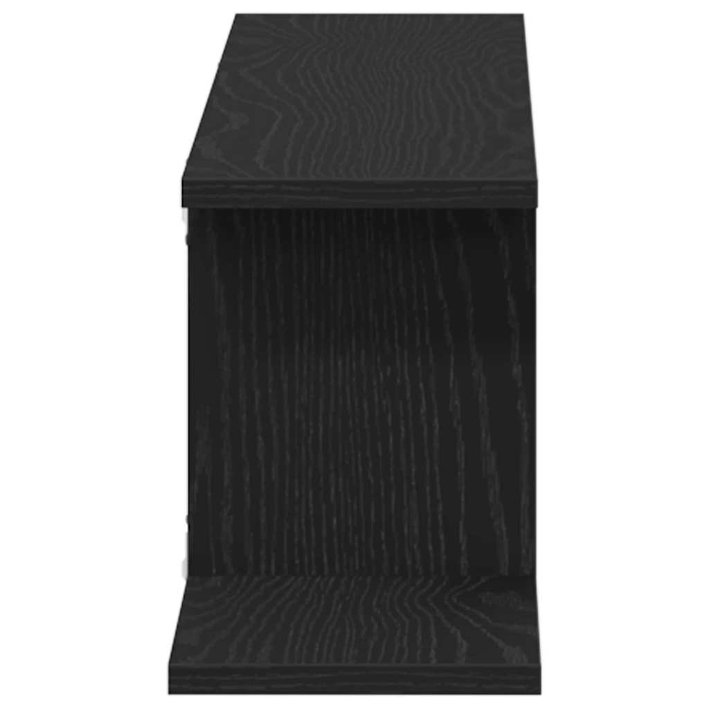 Étagère TV murale Chêne noir 125 x 18 x 23 cm Bois d'ingénierie - XIOS