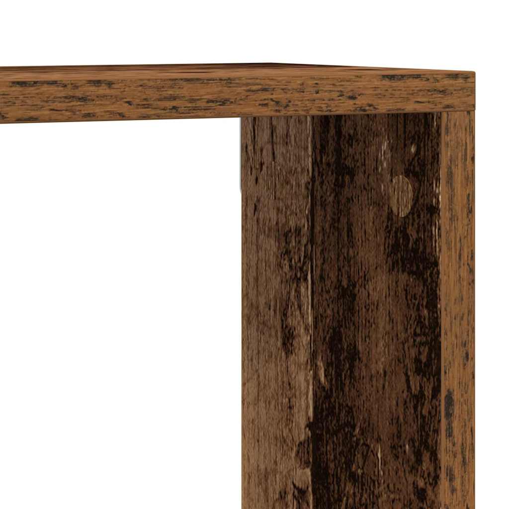 Étagère murale avec étagère 2 pcs Bois ancien 80 x 15 x 26 cm - XIOS